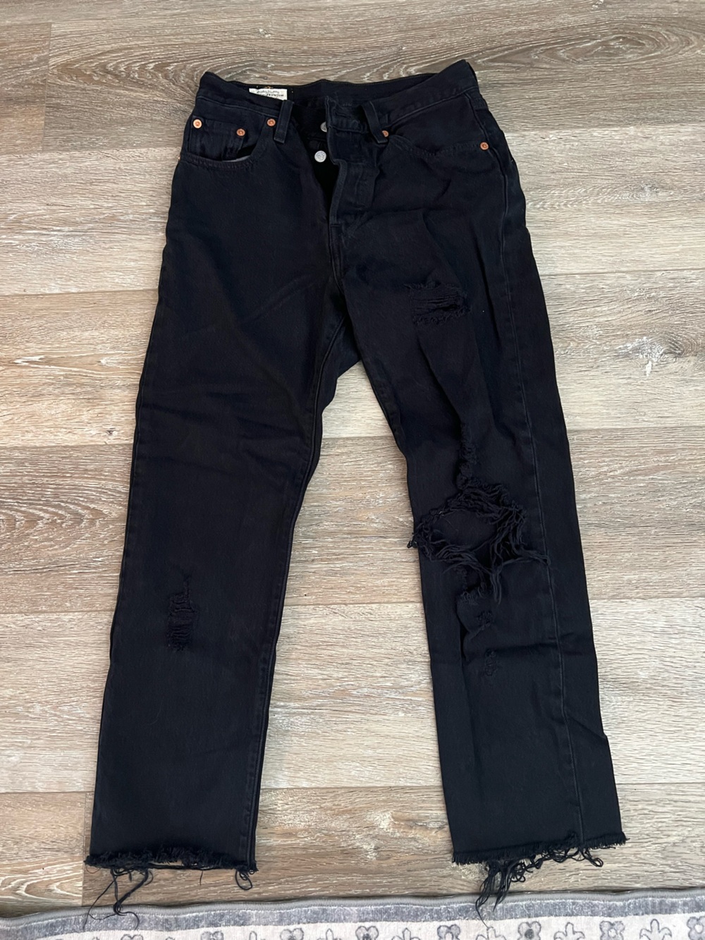 Levi’s premium 501 black jeans